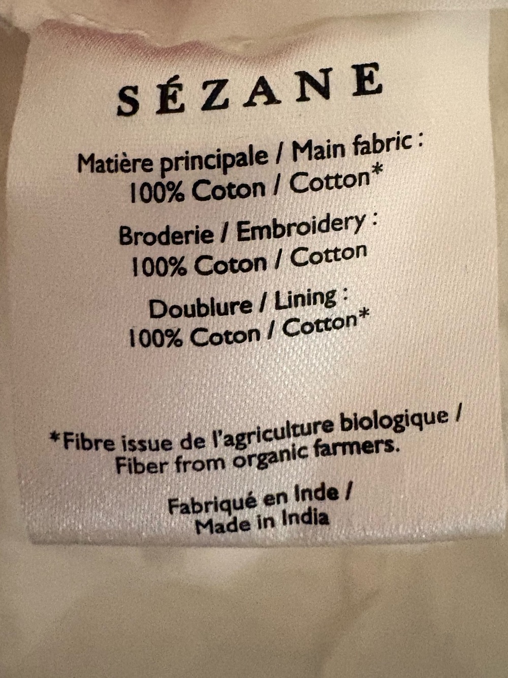 Sezane Gaia White Cotton Embroidered Mini Dress FR34/US2 - Picture 5 of 5